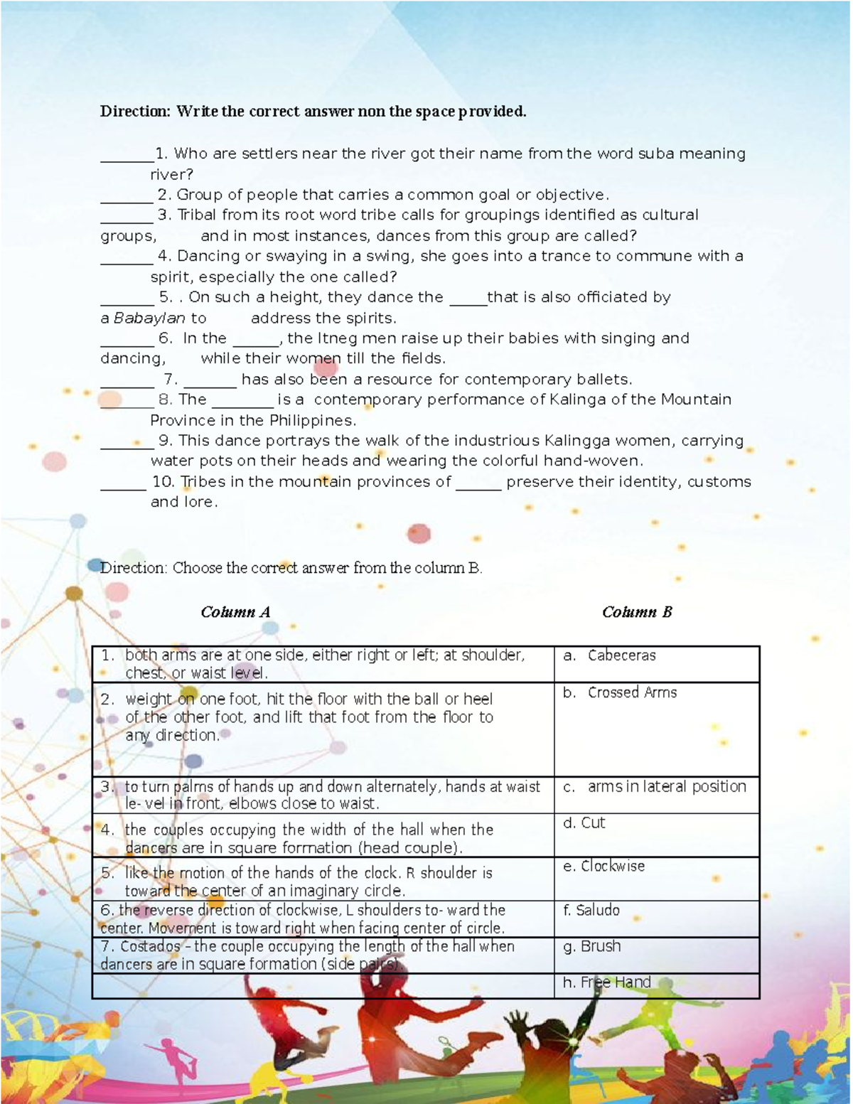 SPEC-119-Activities - Activities and learning materials - Direction ...