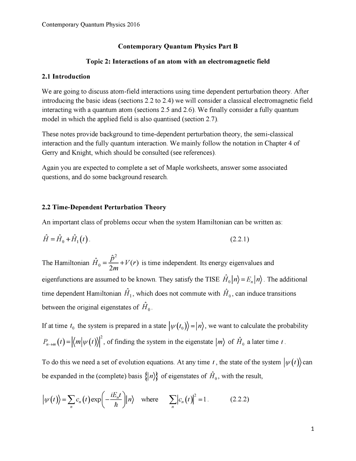 quantum physics thesis topics