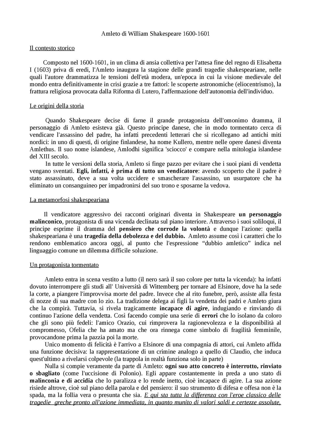 Amleto: la tragedia di un principe smarrito e tormentato dal dubbio