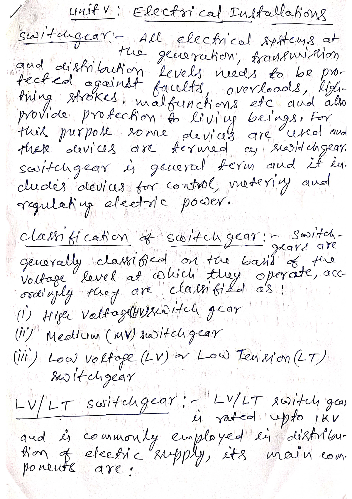 Unit V Notes - B.tech - Studocu