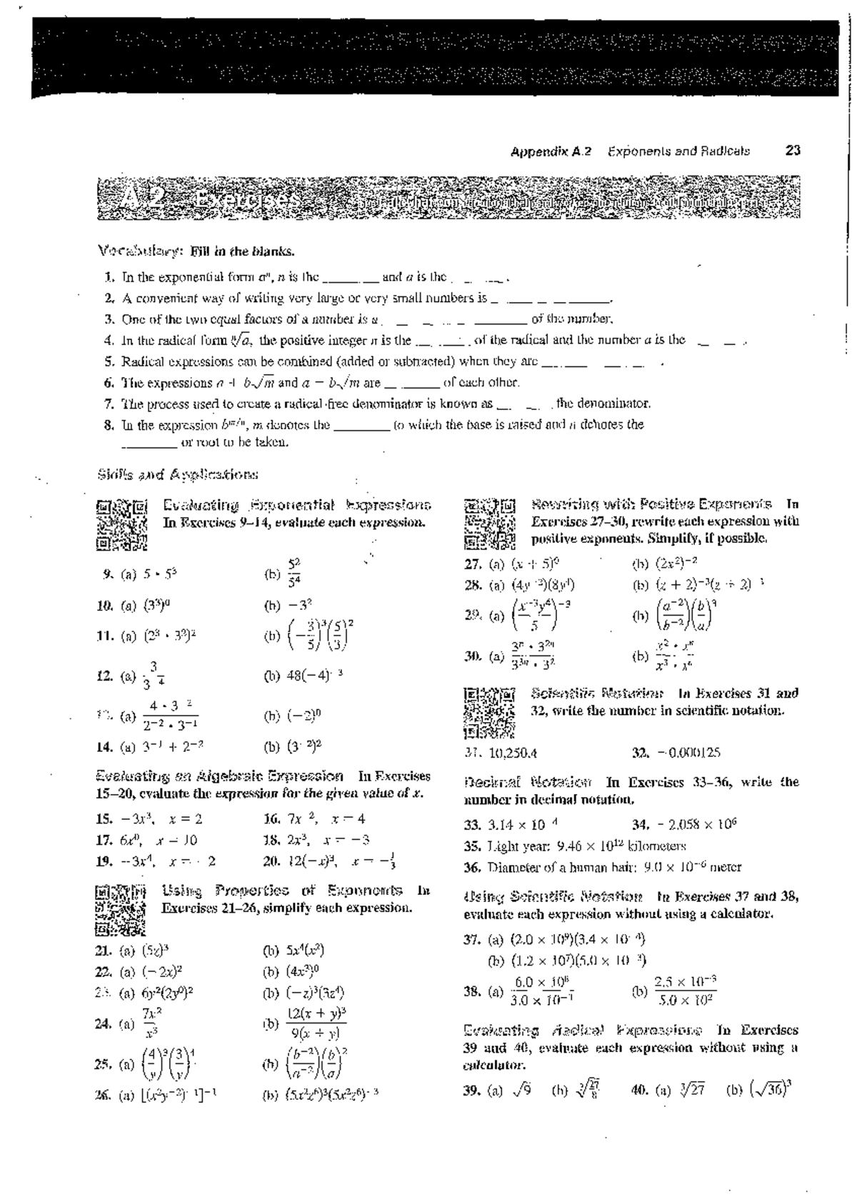 Unit 1.2 Section A2 Text book - Ocred - Appendix A٠ 2 Exponents and ...