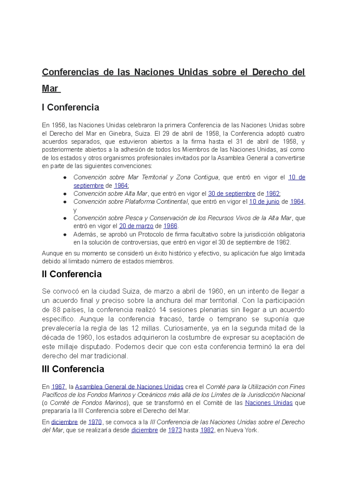 Conferencias sobre el derecho marítimo derecho internacional publico ...