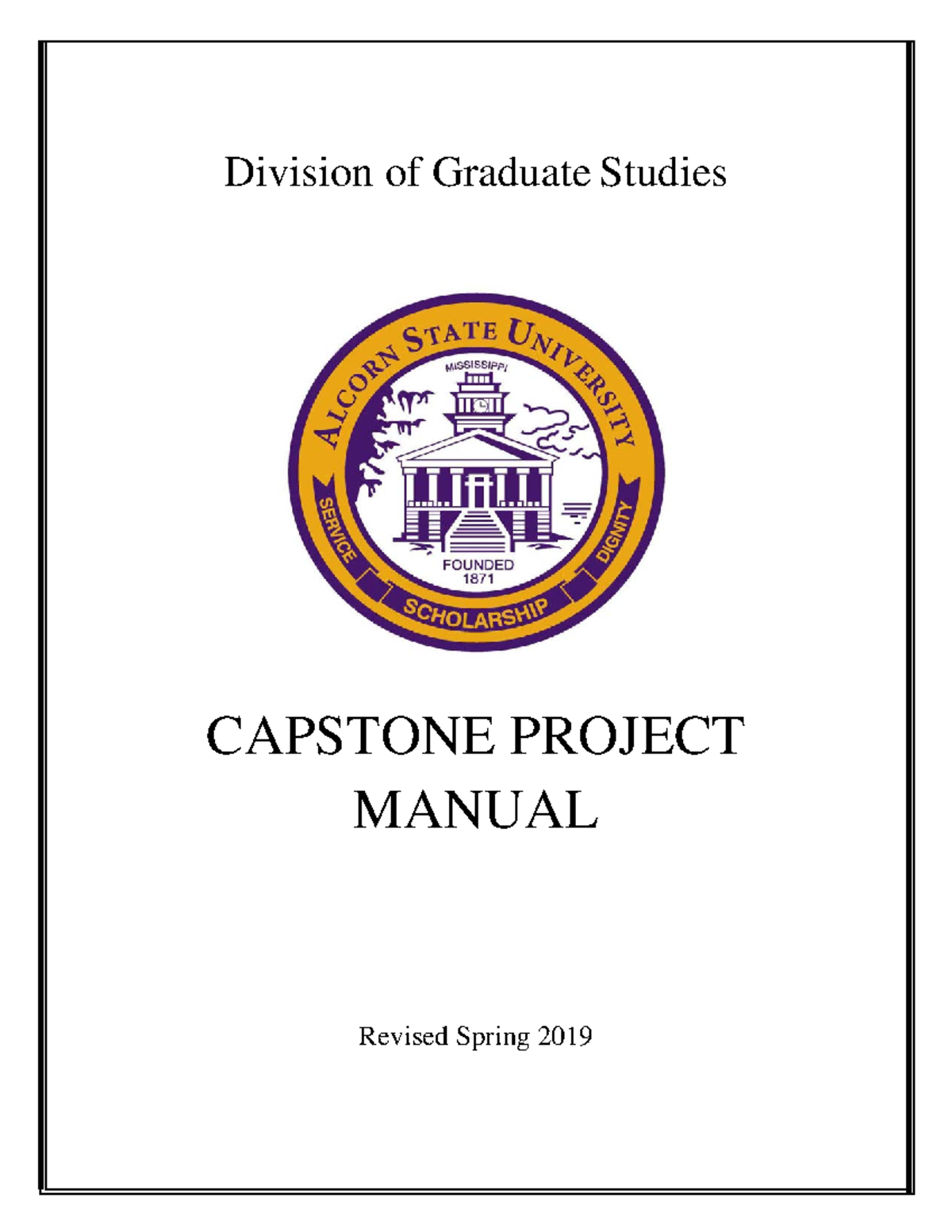 ASU Capstone Project Manual - Division of Graduate Studies CAPSTONE ...