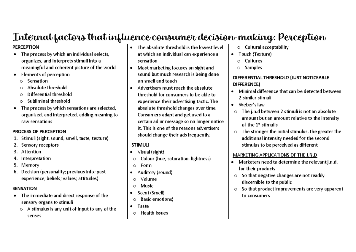 perceptions-internal-factors-that-influence-consumer-decision-making