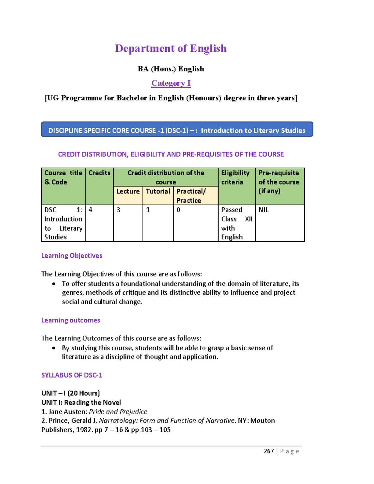24 11 2022 Artsfaculty Department of English BA (Hons.) English
