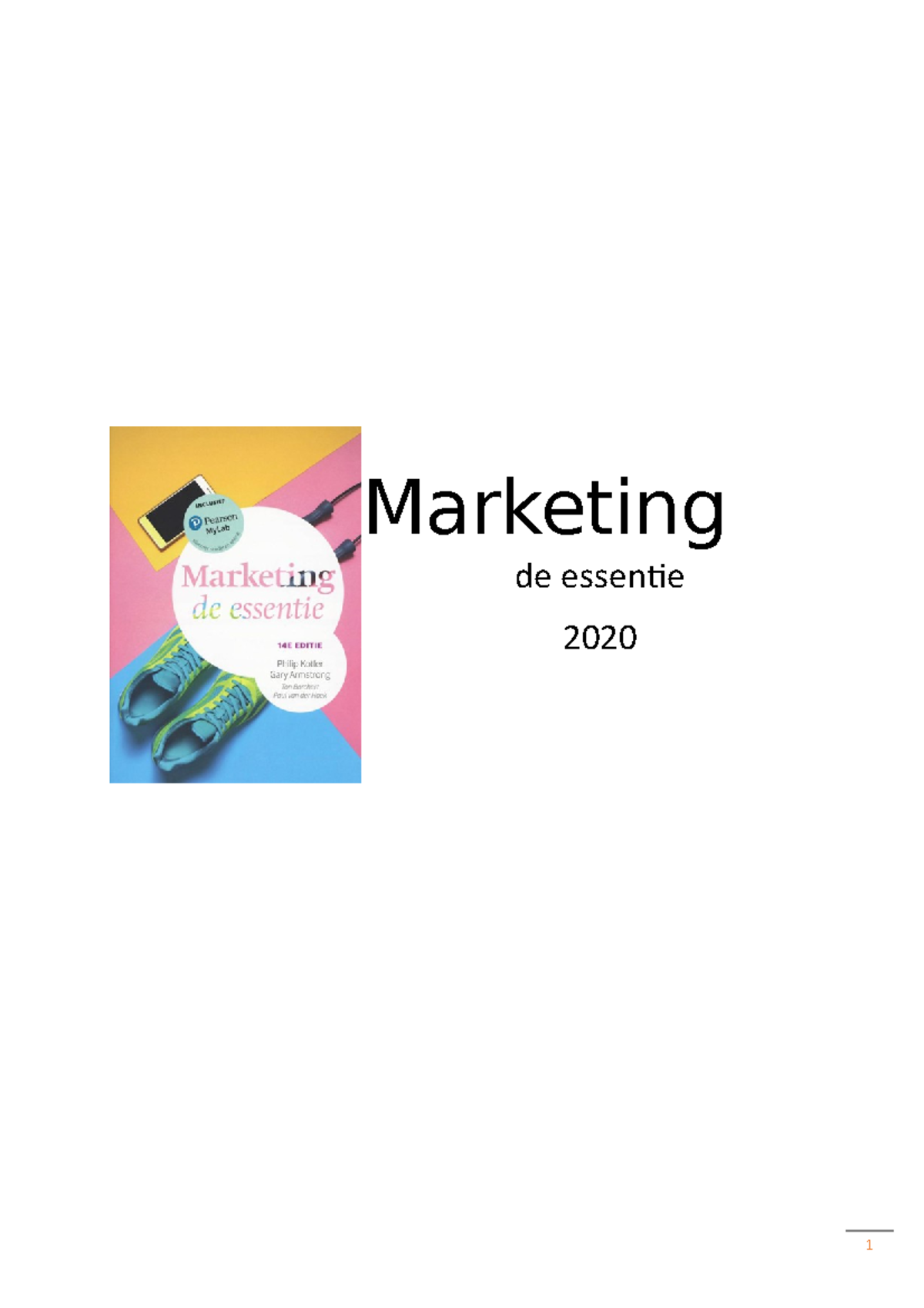 Marketing De Essentie 2020 KMO2 - Marketing De Essentie 2020 Inhoud Wat ...