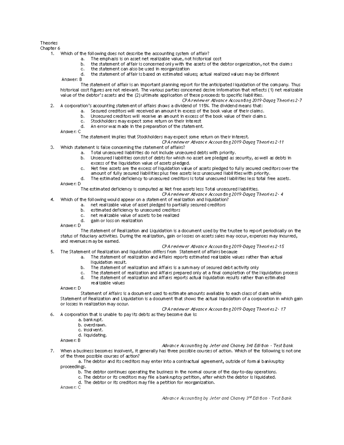 Theories chapter 6 12 compress - Theories Chapter 6 1. Which of the ...