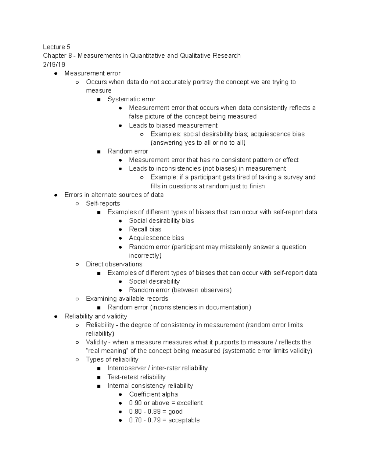 Lecture 5 - Ch 8 Measurements in Quantitative and Qualitative Research ...