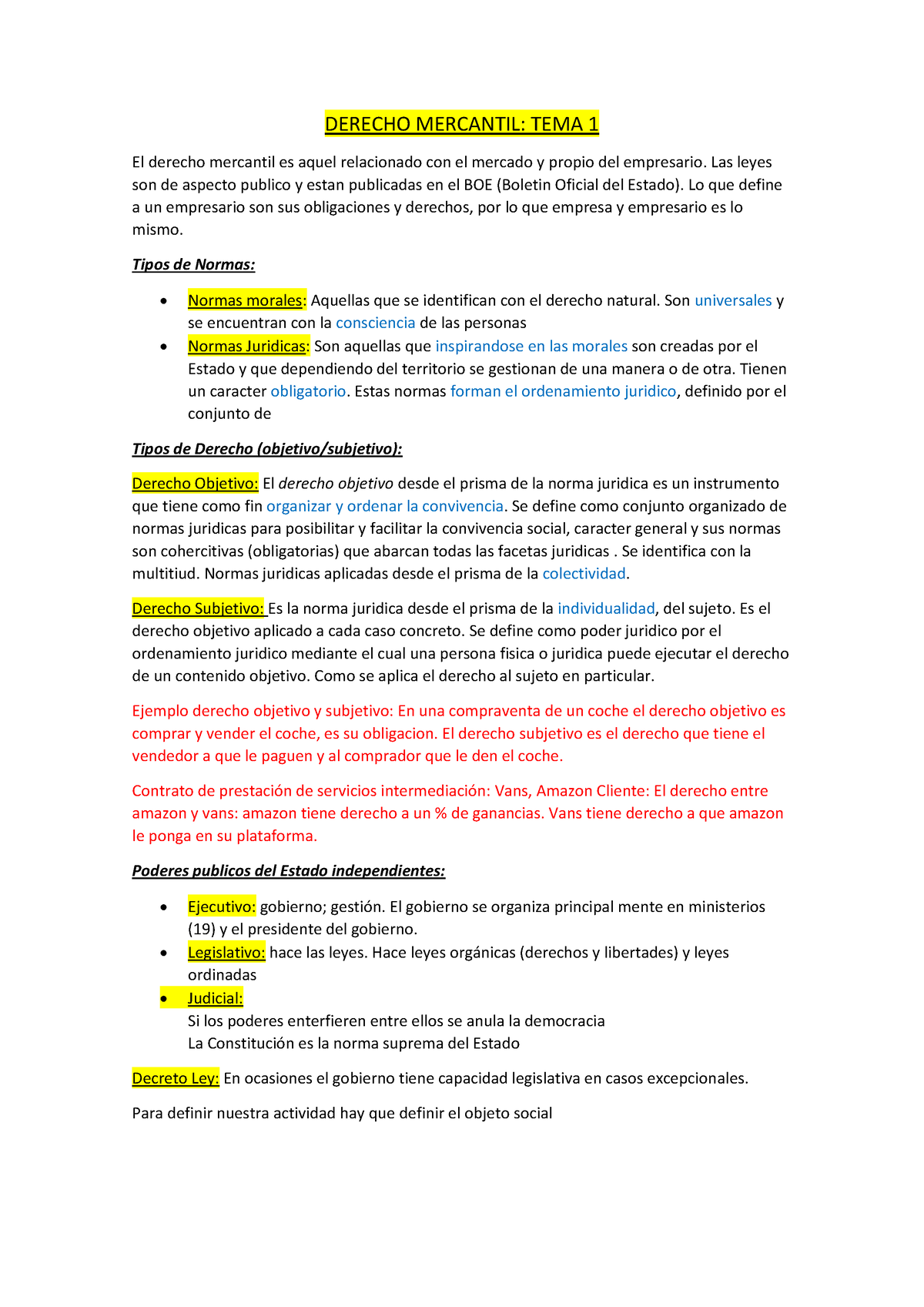 Derecho Mercantil - DERECHO MERCANTIL: TEMA 1 El Derecho Mercantil Es ...