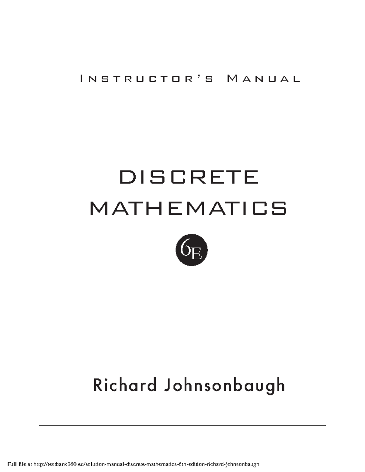 Discrete Mathematics (CS6105) notes - DISCRETE MATHEMATICS Richard ...