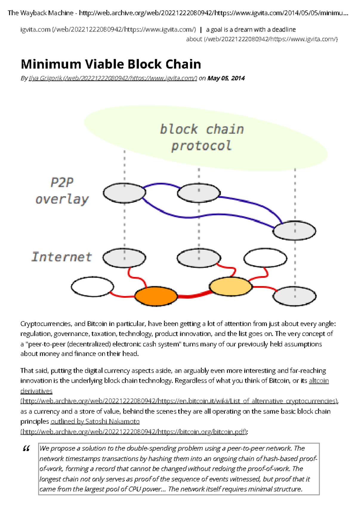 Minimum Viable Block Chain-1 - about (/web/20221222080942/igvita/) The ...
