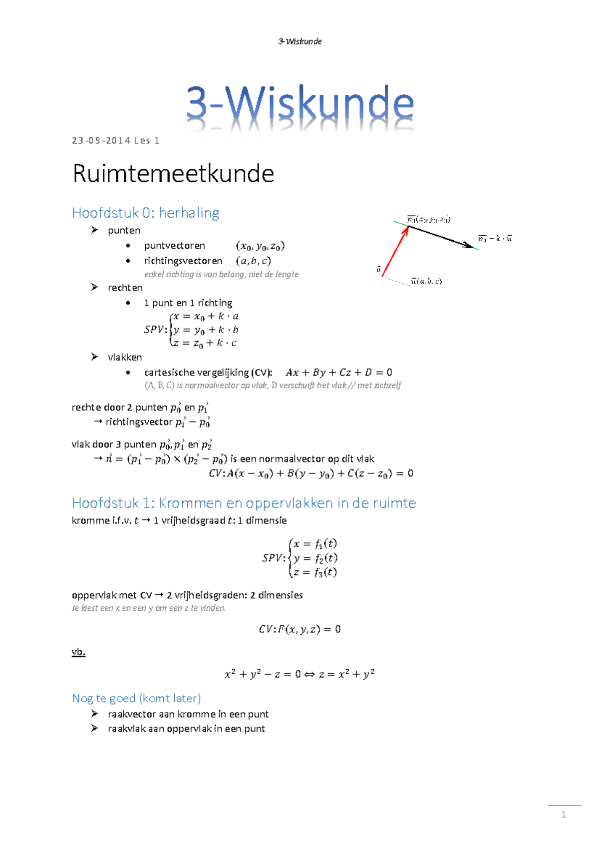 Samenvatting 3 Wiskunde Uantwerpen Studocu