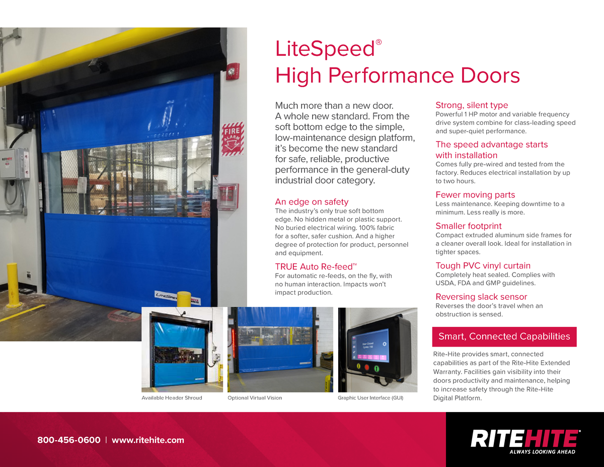 Lite Speed Sell Sheet final - Much more than a new door. A whole new ...