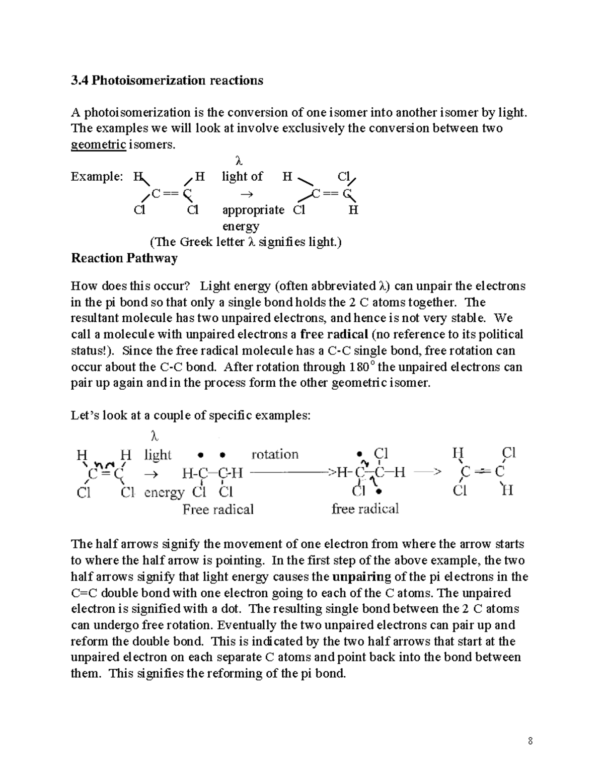 Chapter34 chemistry material 3 Photoisomerization
