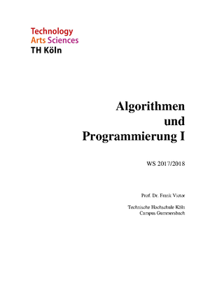 Uebungsblatt 4 in Java AP1 - ALGORITHMEN UND PROGRAMMIERUNG I WS 2017 ...