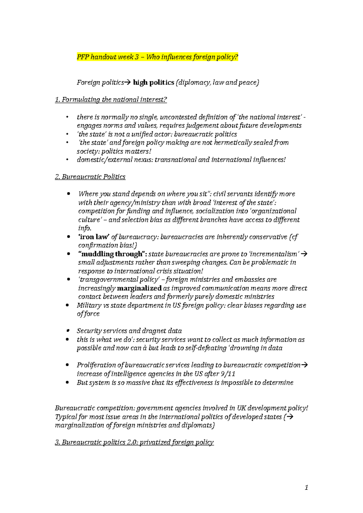 pfp-handout-week-3-who-influences-foreign-policy-ir140l-studocu