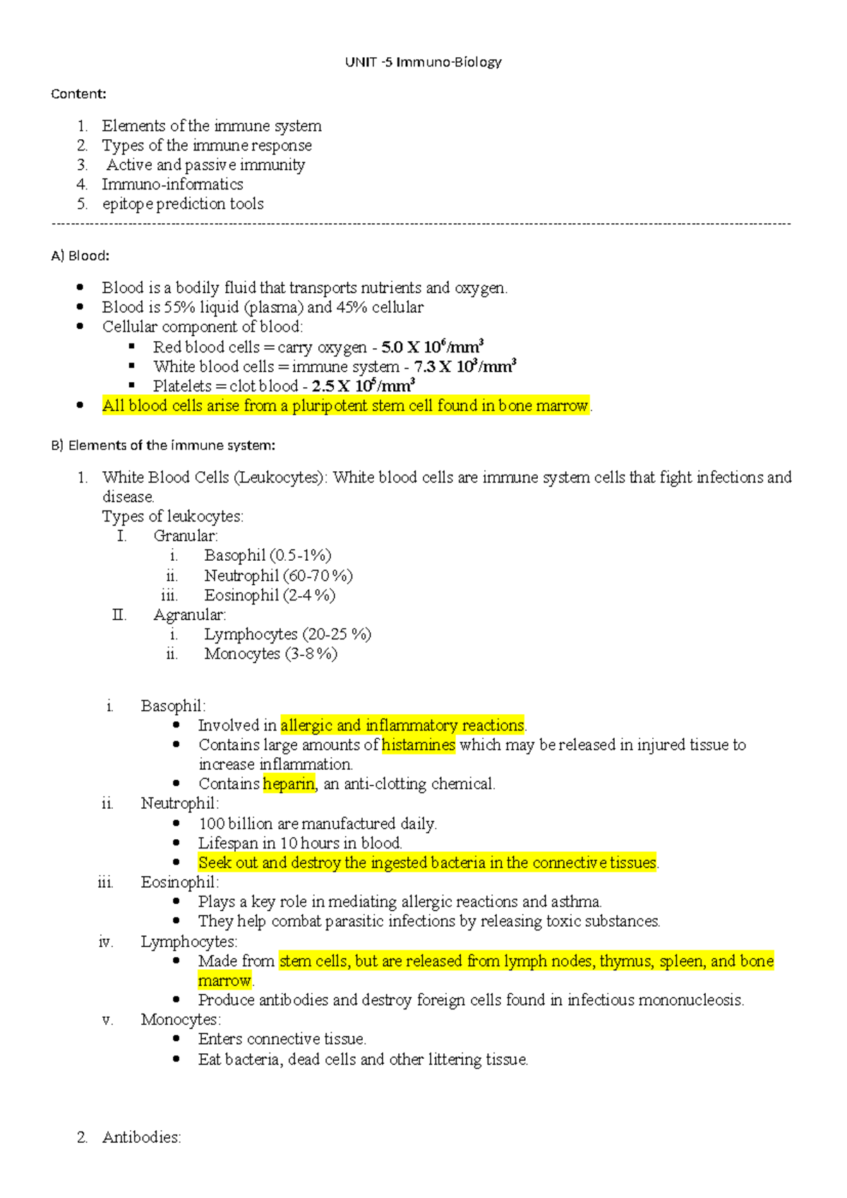Unit 5 - Note for whole unit 5 in proper points, can help learning ...