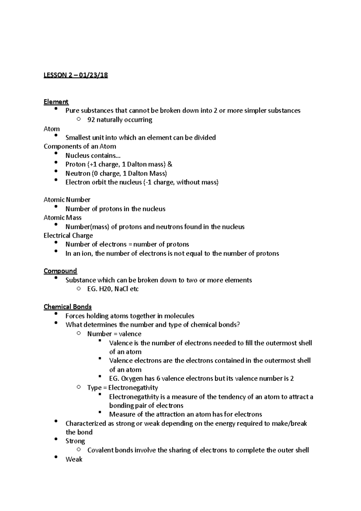 lesson-2-bio-1201-lesson-2-01-23-18-element-pure-substances-that