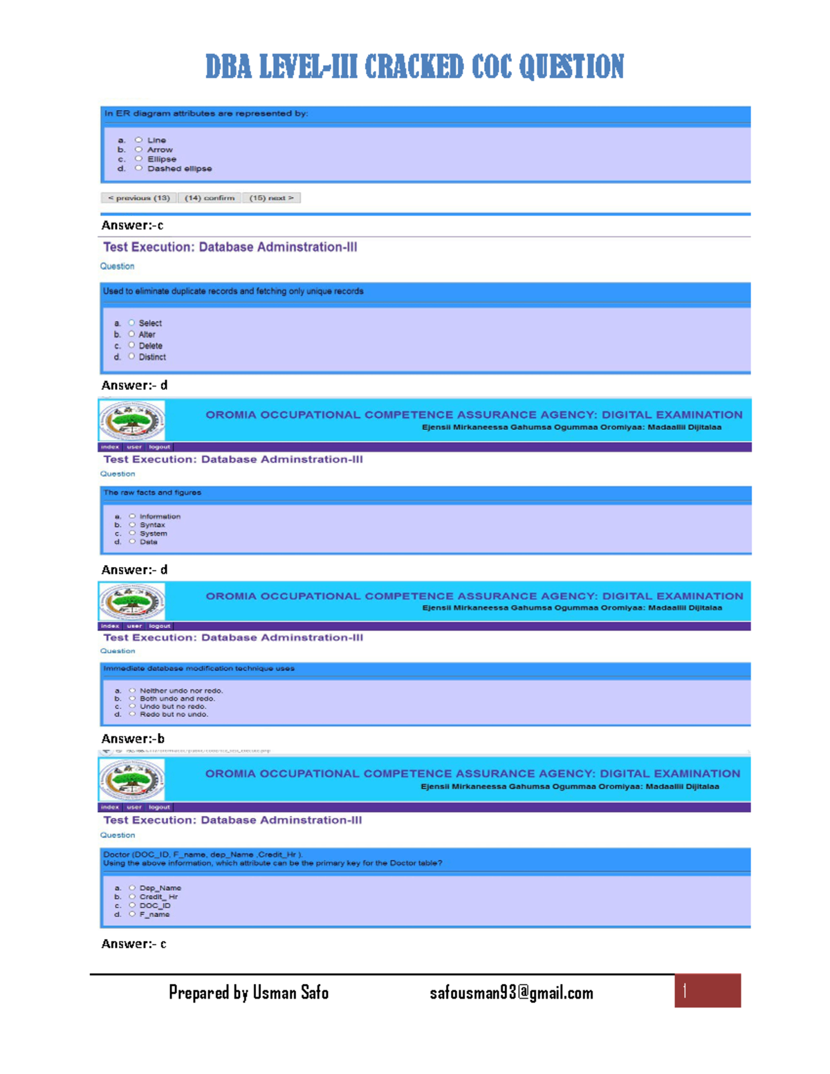 DBAL-3 Cracked 2013 1 - Level 3 dbs - Database Systems - DBA LEVEL-III ...
