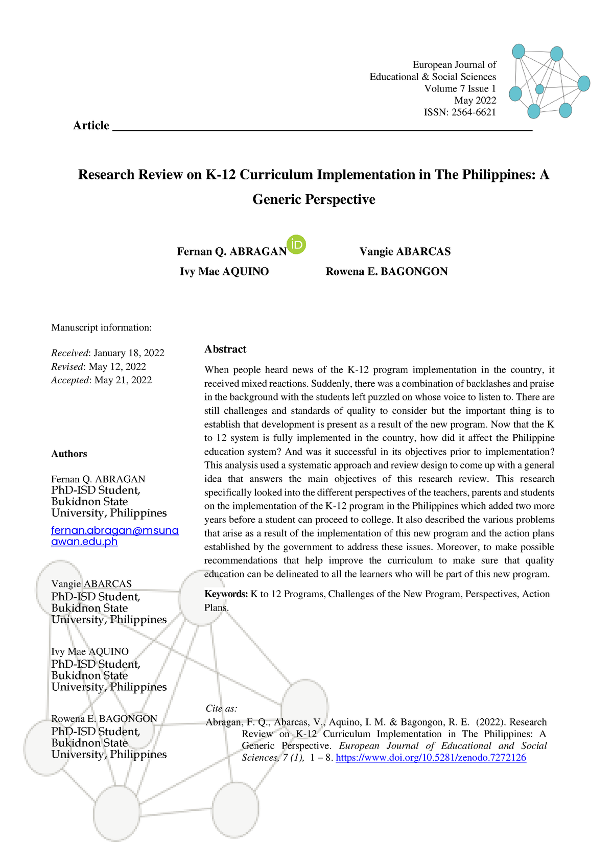 research-review-on-k-12-curriculum-implementation-in-the-philippines-a