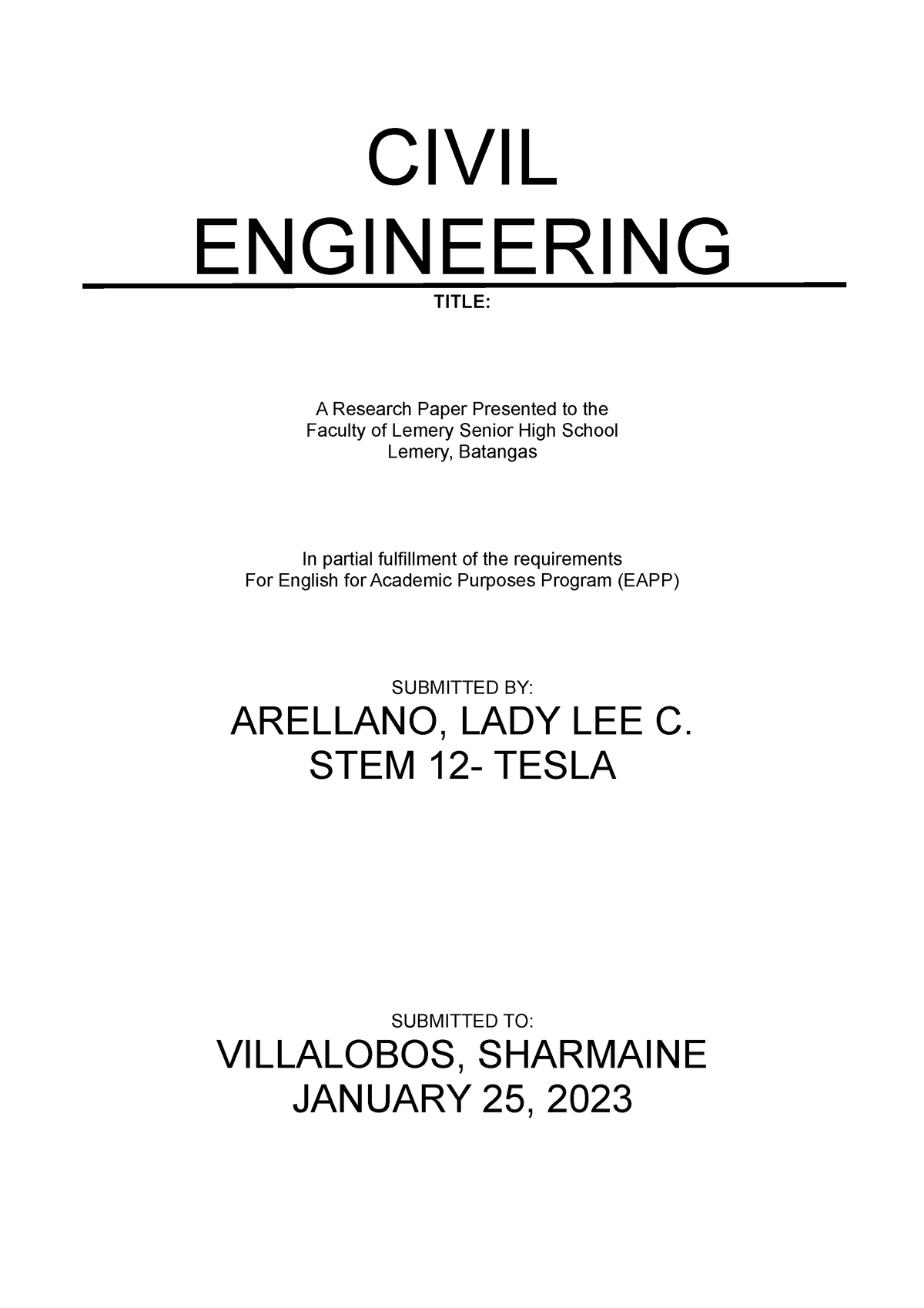 research paper civil engineering