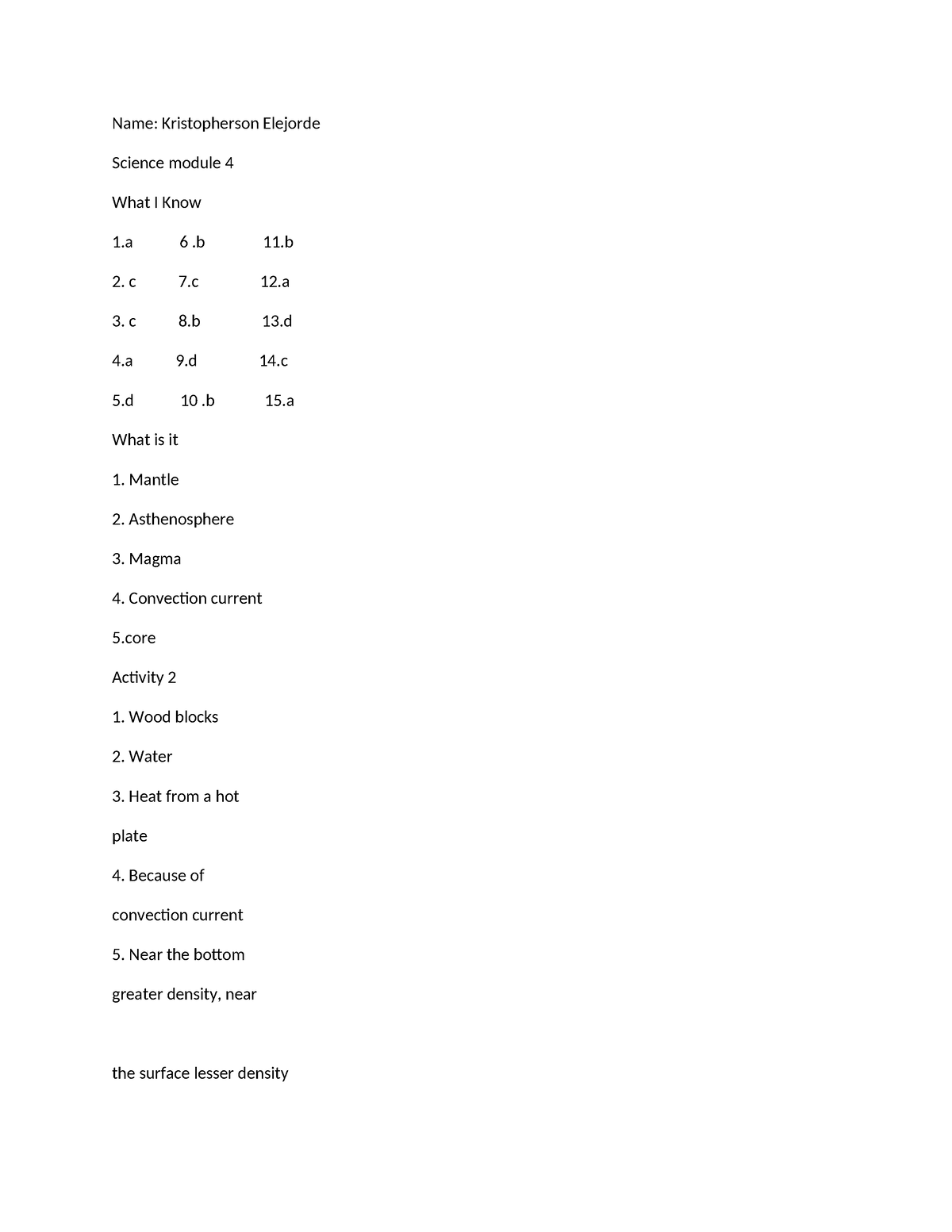 phd science level 4 module 1