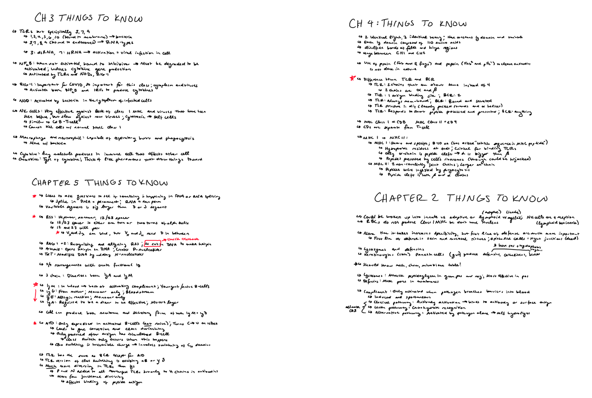 immunology-review-exam-1-ch-3-t-h-ings-to-kn-o-w-t-lrs-b-ut-specif