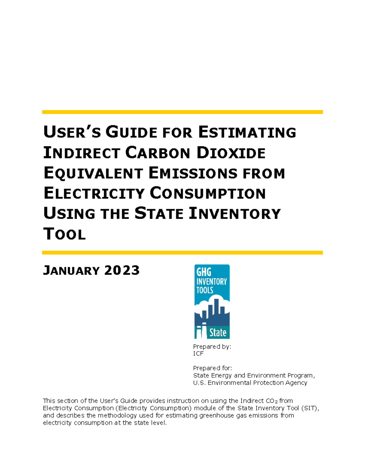 Electricity consumption module users guide - USER’S GUIDE FOR ...