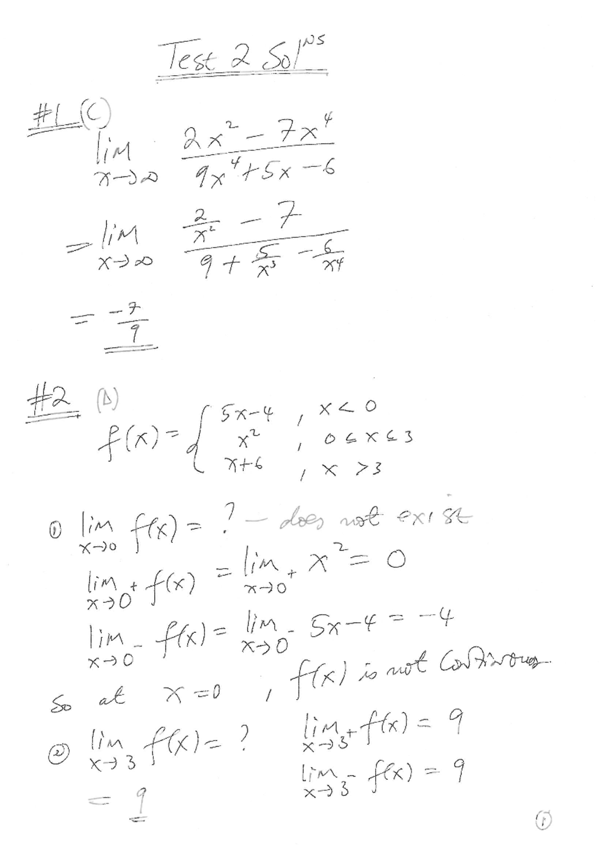 Test 2 2016 P Solutions - MATH150 - Studocu