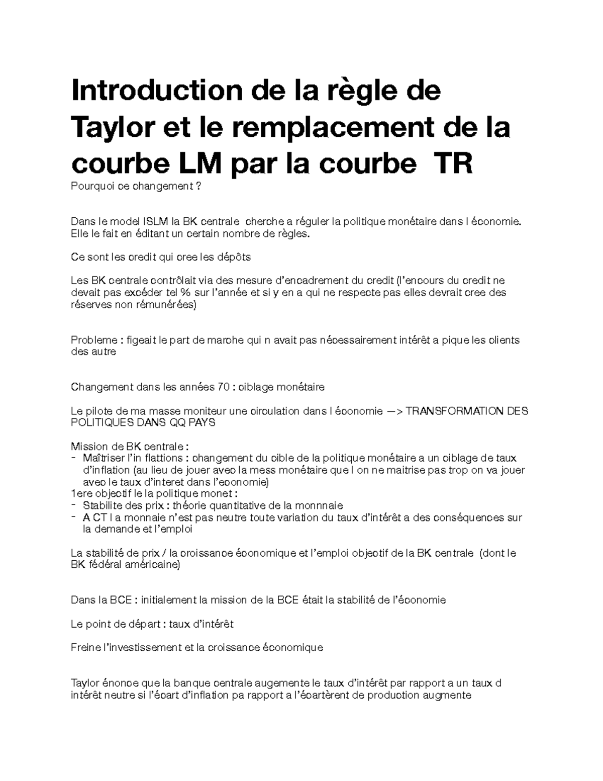 Regle de Taylor intro - Introduction de la règle de Taylor et le ...