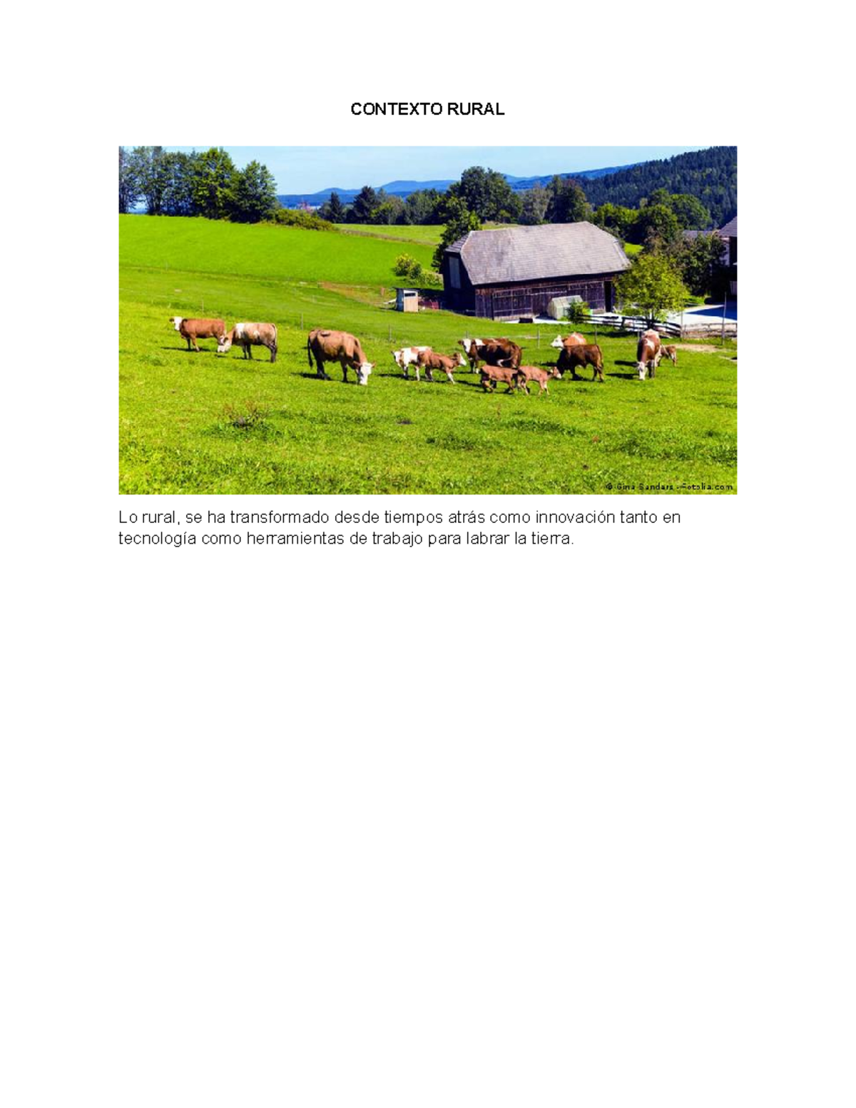 Contexto Rural - la escuelaq desde lo urbano y de como ha ido cambiando ...