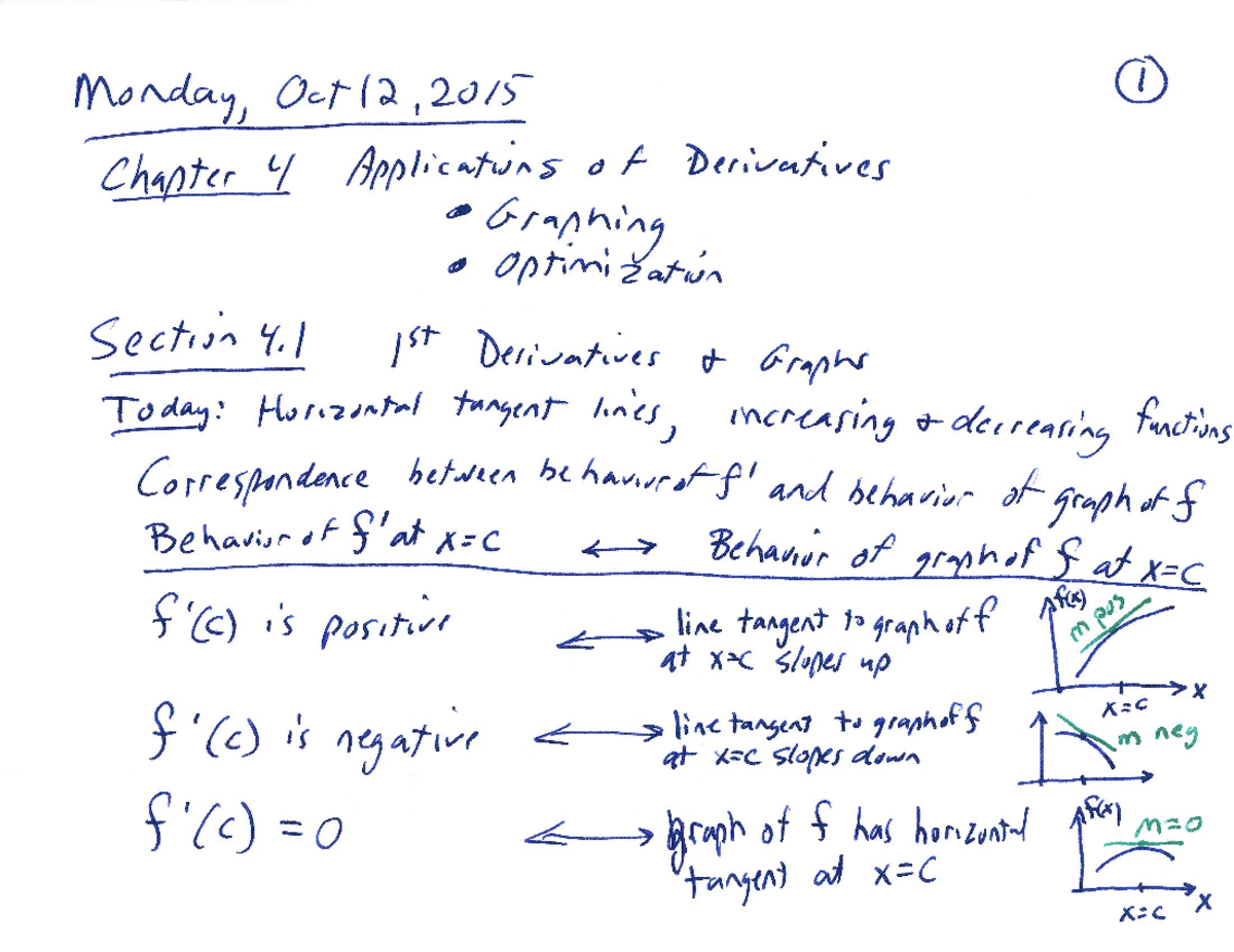 Lecture notes, lecture 26-30 - MATH 1350 - Studocu