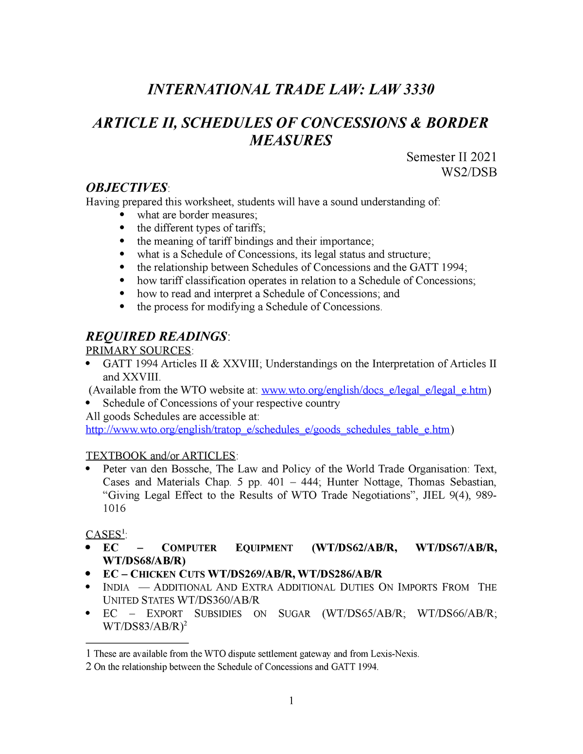 international-trade-law-work-sheet-2-2021-international-trade-law