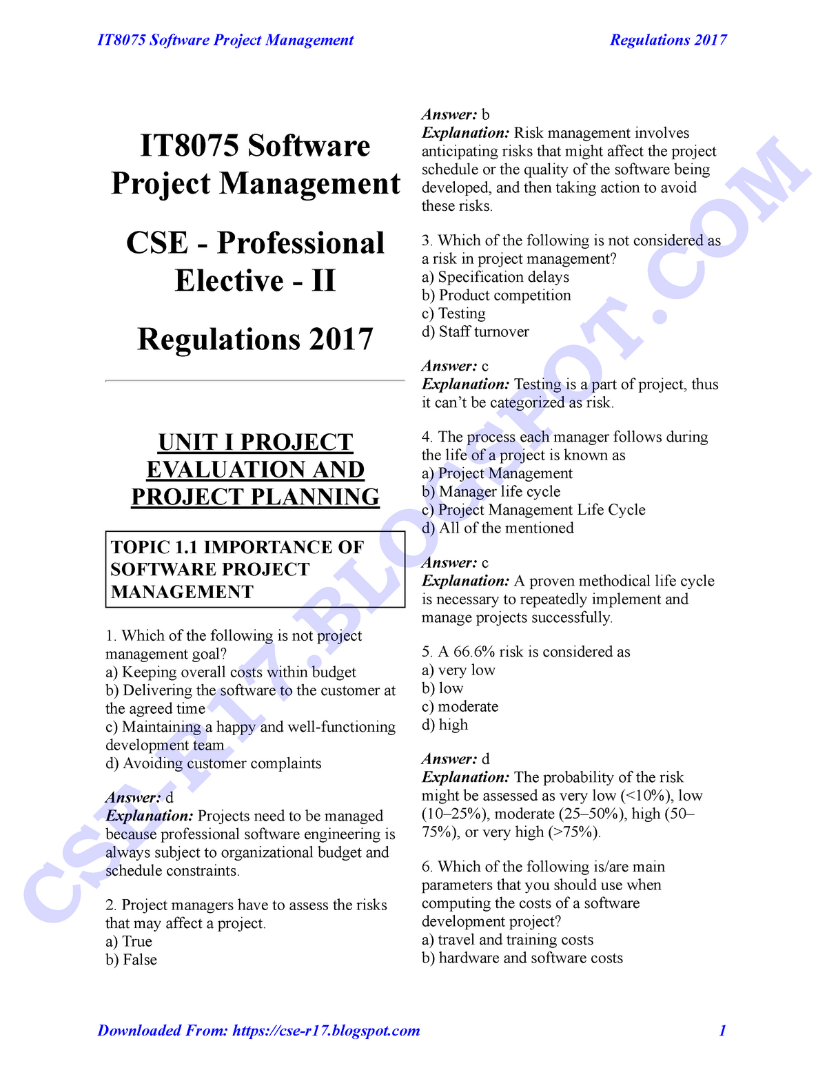 software project management thesis topics