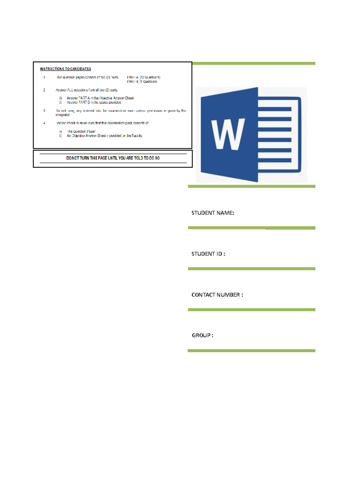 Answer-END USER - Example for your information. - STUDENT NAME: STUDENT ...