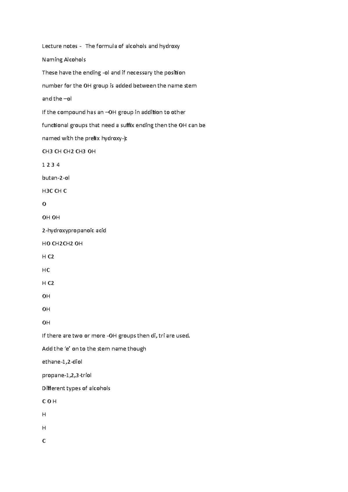 lecture-notes-the-formula-of-alcohols-and-hydroxy-add-the-e-on-to