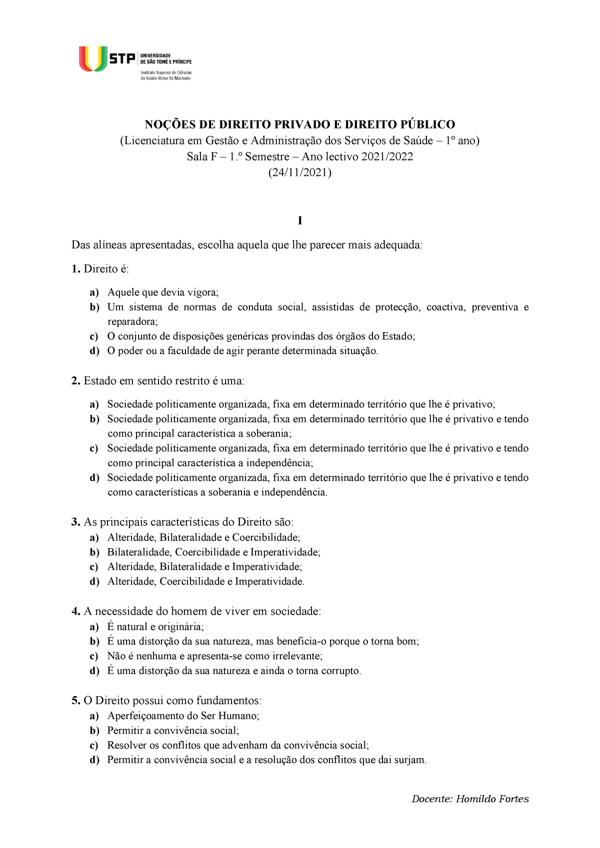 NoÇÕes De Direito Privado E Direito PÚblico Ii Docente Homildo Fortes NoÇÕes De Direito 5296