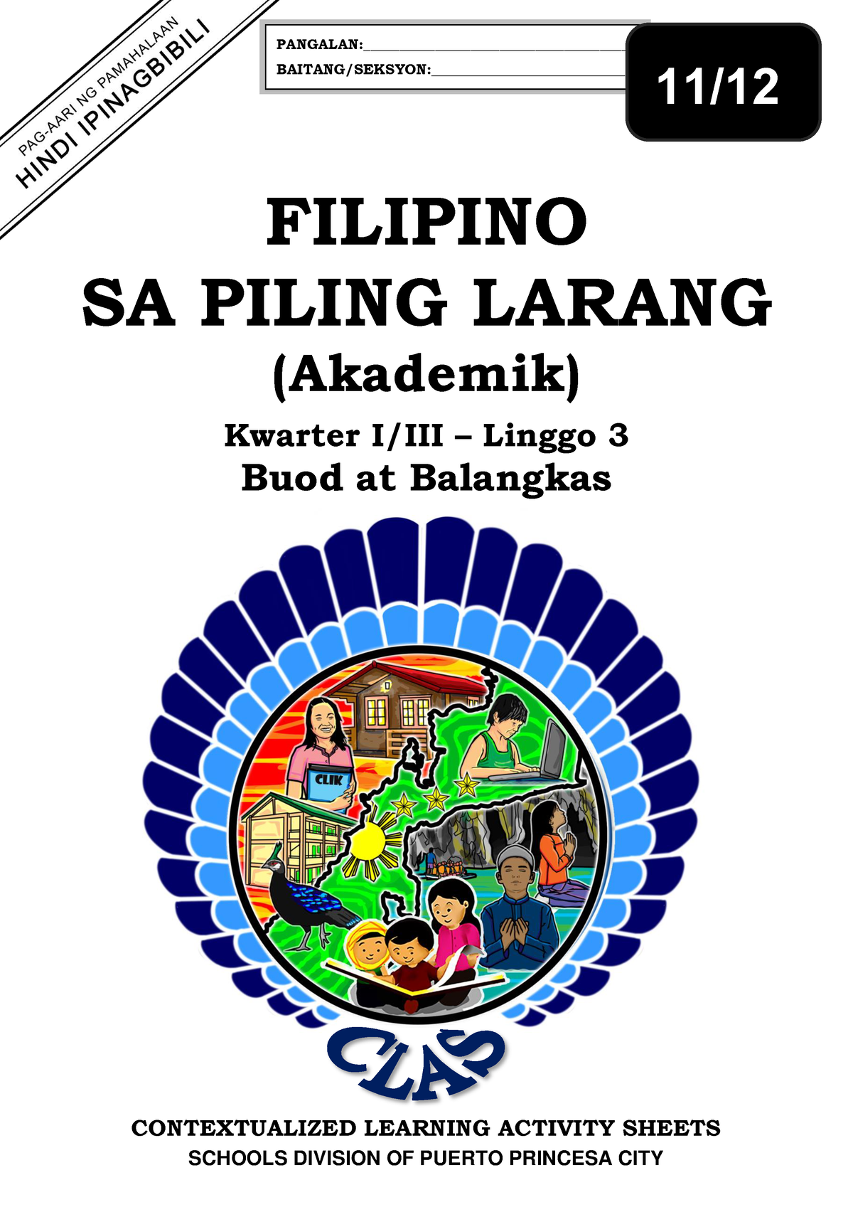 Pagsulat Sa Filipino Sa Piling Larang Buod At Balangkas Contextualized Learning Activity 0942