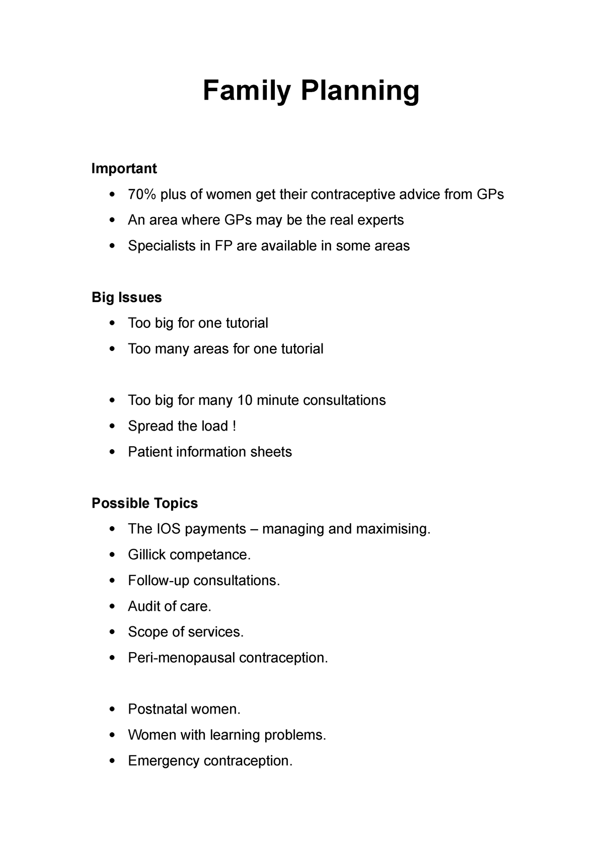 family planning assignment pdf