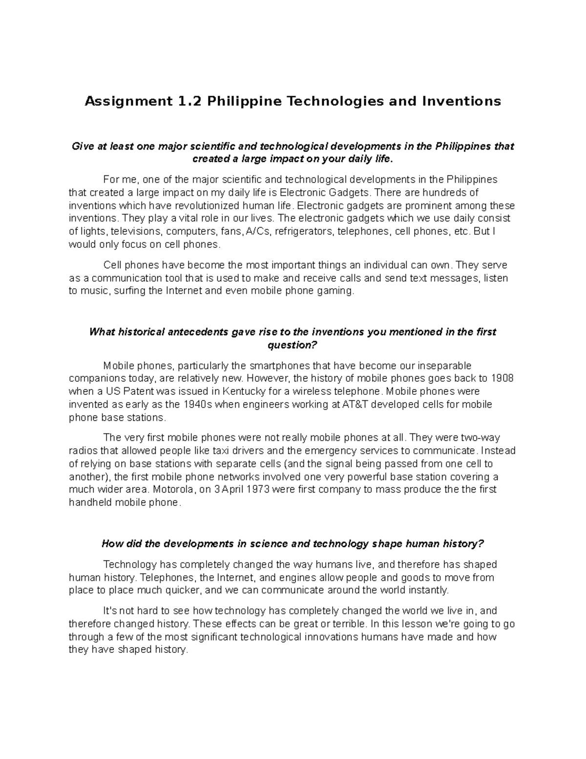 thesis about technology in the philippines