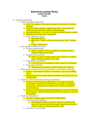 Lecture Notes Summary Week 2 - Information Processing Theory ...