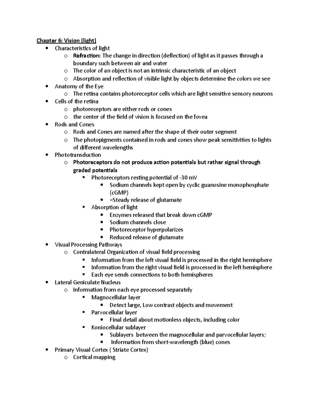 psych-3313-chapter-6-vision-chapter-6-vision-light-characteristics