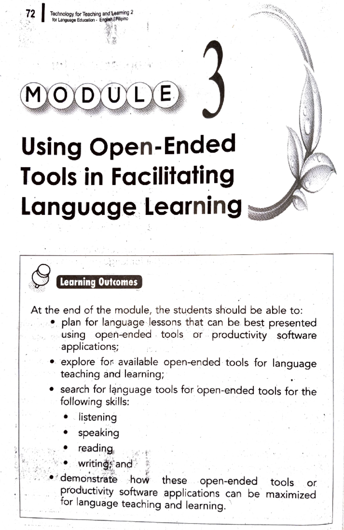 TTL2 UUsing open ended tools in facilitating language learning software ...