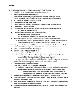 Foreign Policy Memo 3 - Area: global environmental cooperation FP ...