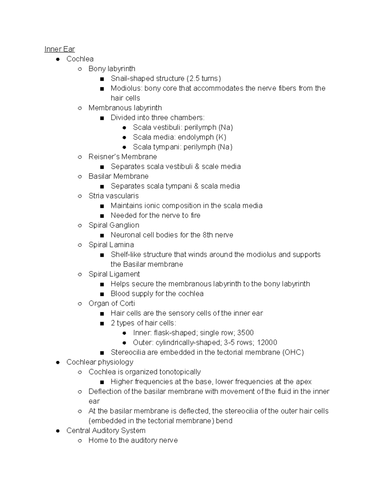 Inner ear - Inner Ear Cochlea Bony labyrinth Snail-shaped structure (2 ...