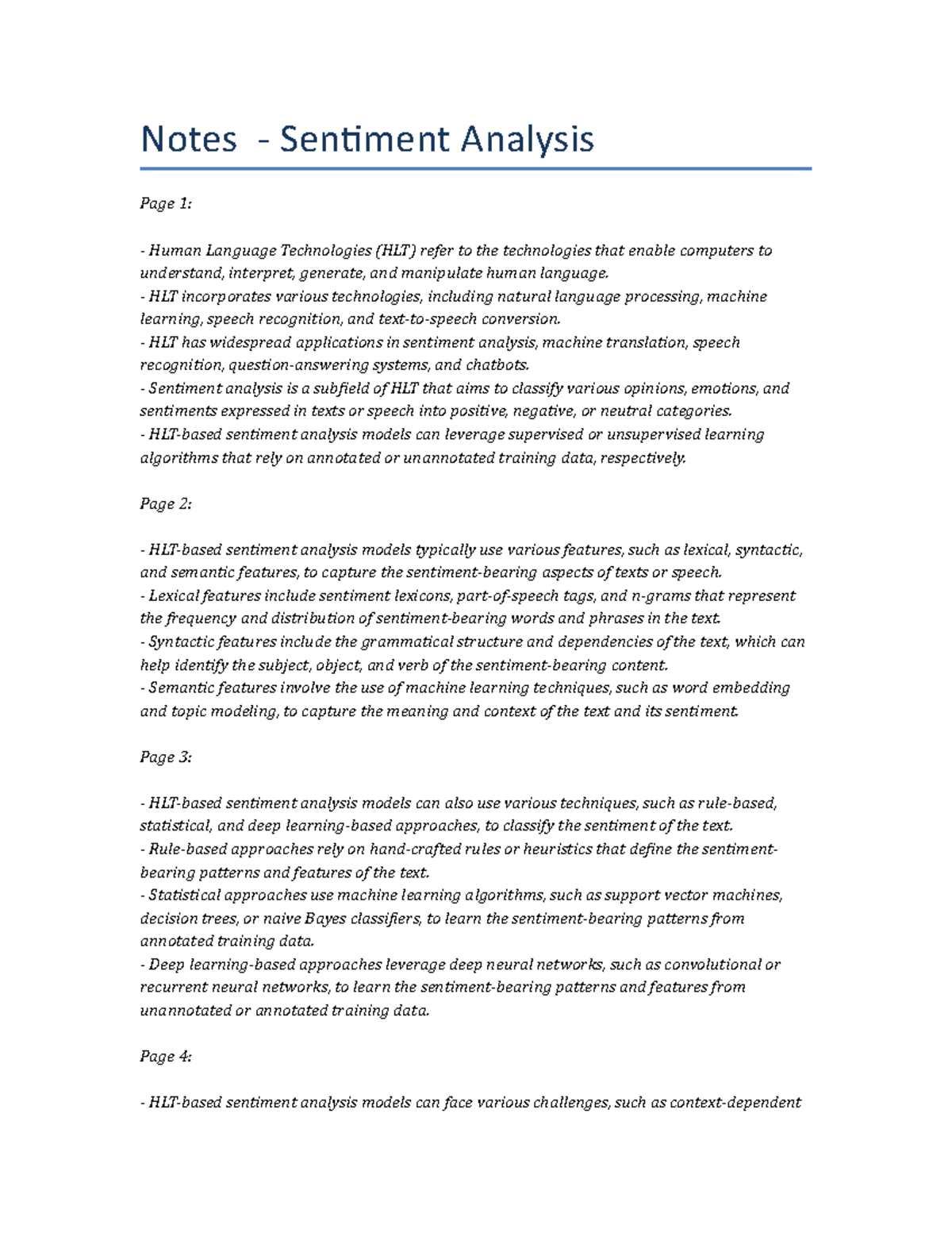 essay on sentiment analysis