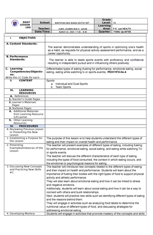 Statistics and Probability - DAILY LESSON LOG School: BANTAYAN NHS ...