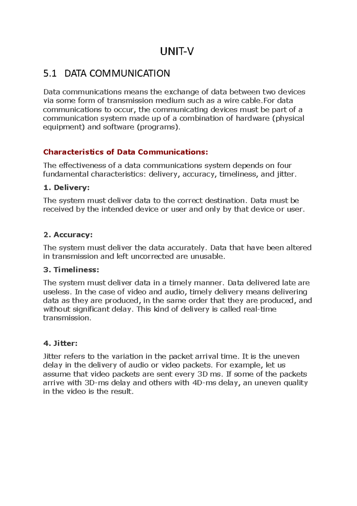 B.COM FIT UNIT-5 - for bba students - UNIT-V ####### 5 DATA ...
