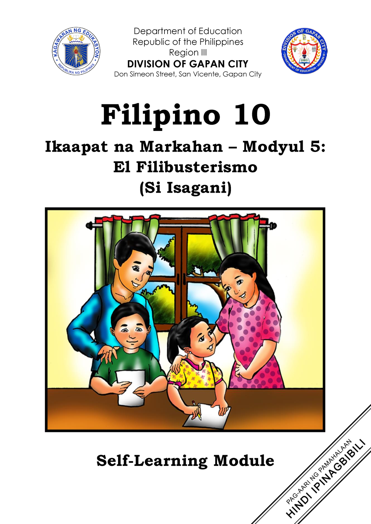 Filipino 10 SLMs 4th Quarter Module 5 - Department of Education ...