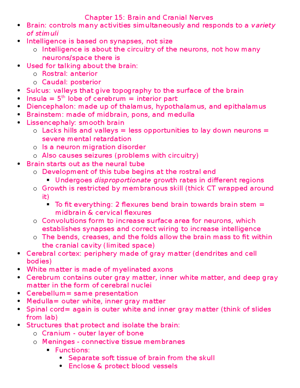 Exam 3 Study Guide - This is a summary of all the information covered ...